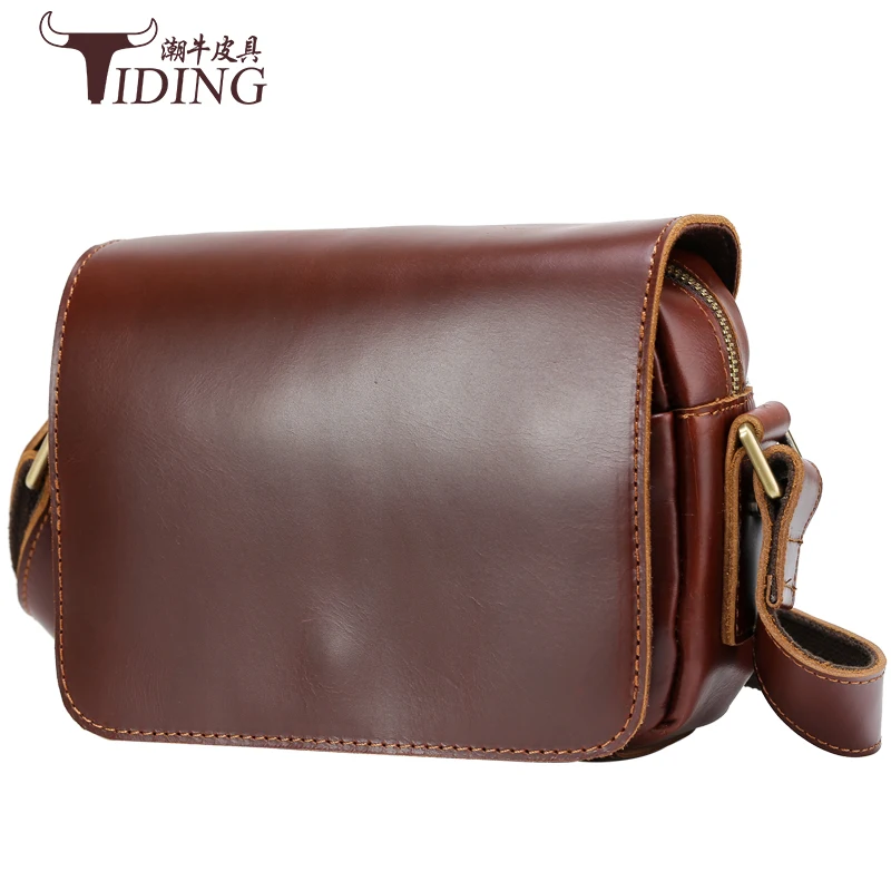 

2017 Women Messenger Bags Designer crossbody bags real leather Crazy Horse Vintage Small Shoulder Bag Ladies Genuine Leather Bag