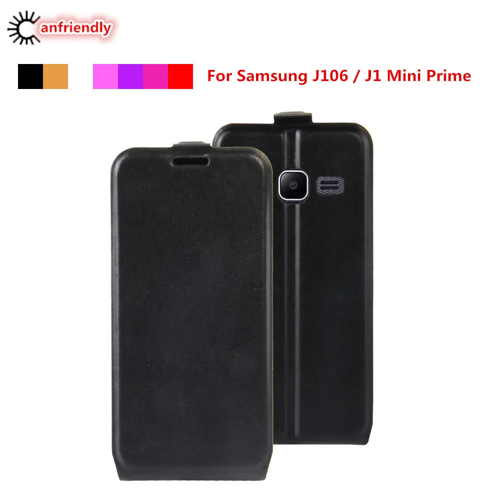

For Samsung J106 Case Vintage PU Leather Flip Phone Cover Case For Capa Samsung Galaxy J1 J 1 Mini Prime J106 SM-J106 Coque Bag