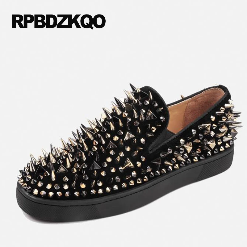 Shoes Spike Stud Men Designer Leather 