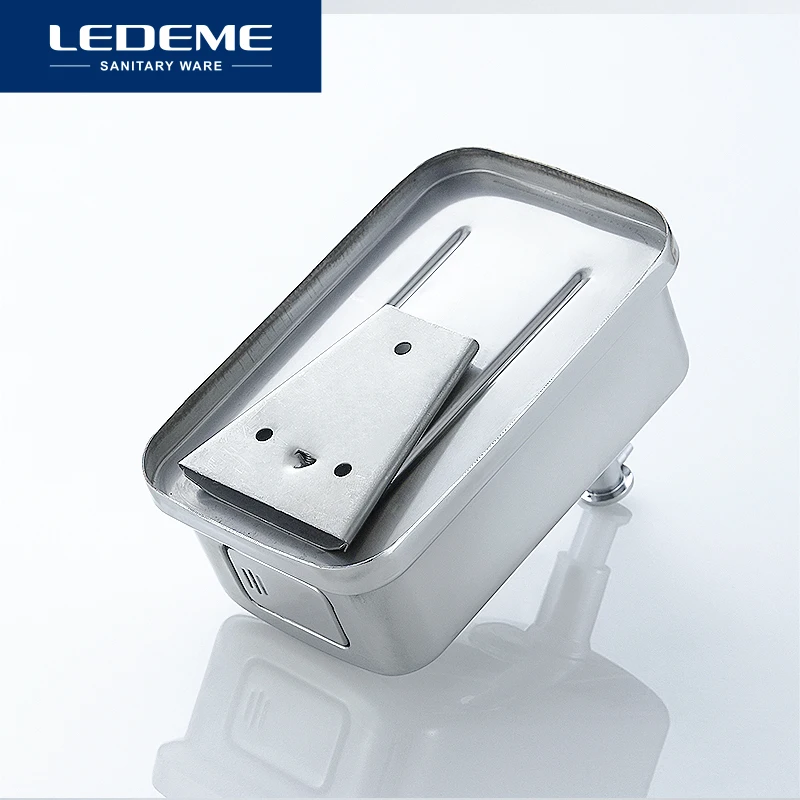 Billige LEDEME Flüssigkeit Seife Dispenser Wand Sanitizer Shampoo Spender Hand Für Waschbecken Badezimmer Waschraum Hotel Dusche Bad Chrom L401