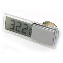 Dewtreetali автомобильные аксессуары для интерьера, Мини цифровой ЖК-дисплей, автомобильные электронные прозрачные часы, расписание с присоской