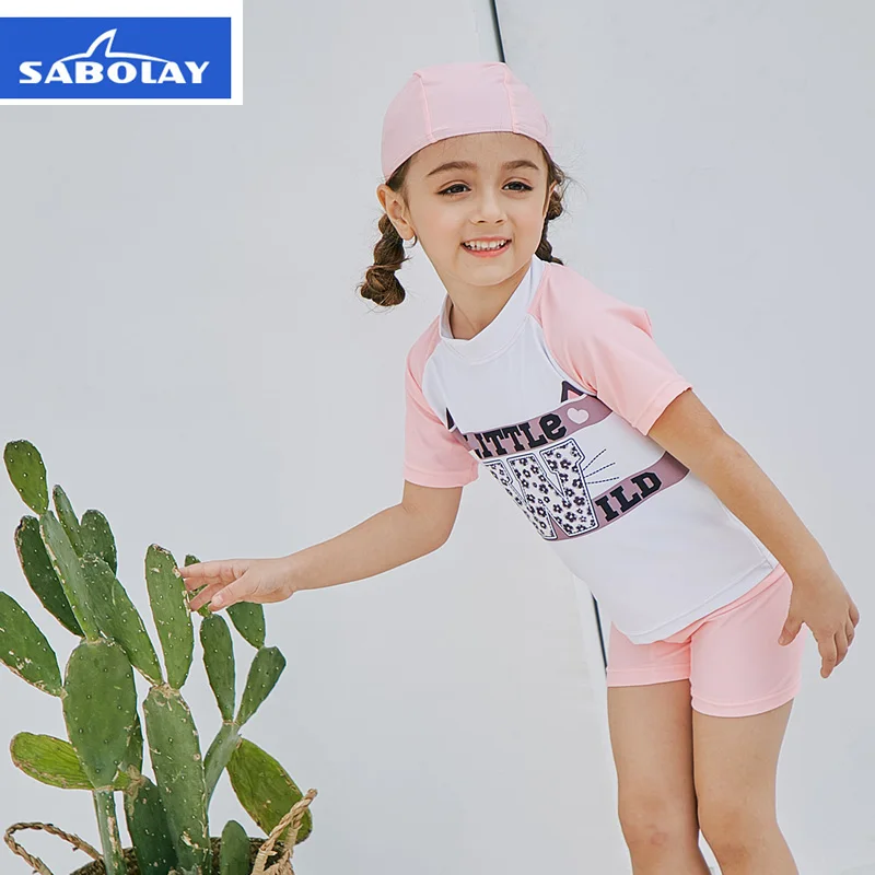 2018 new children's swimwear girls sun protection clothing baby