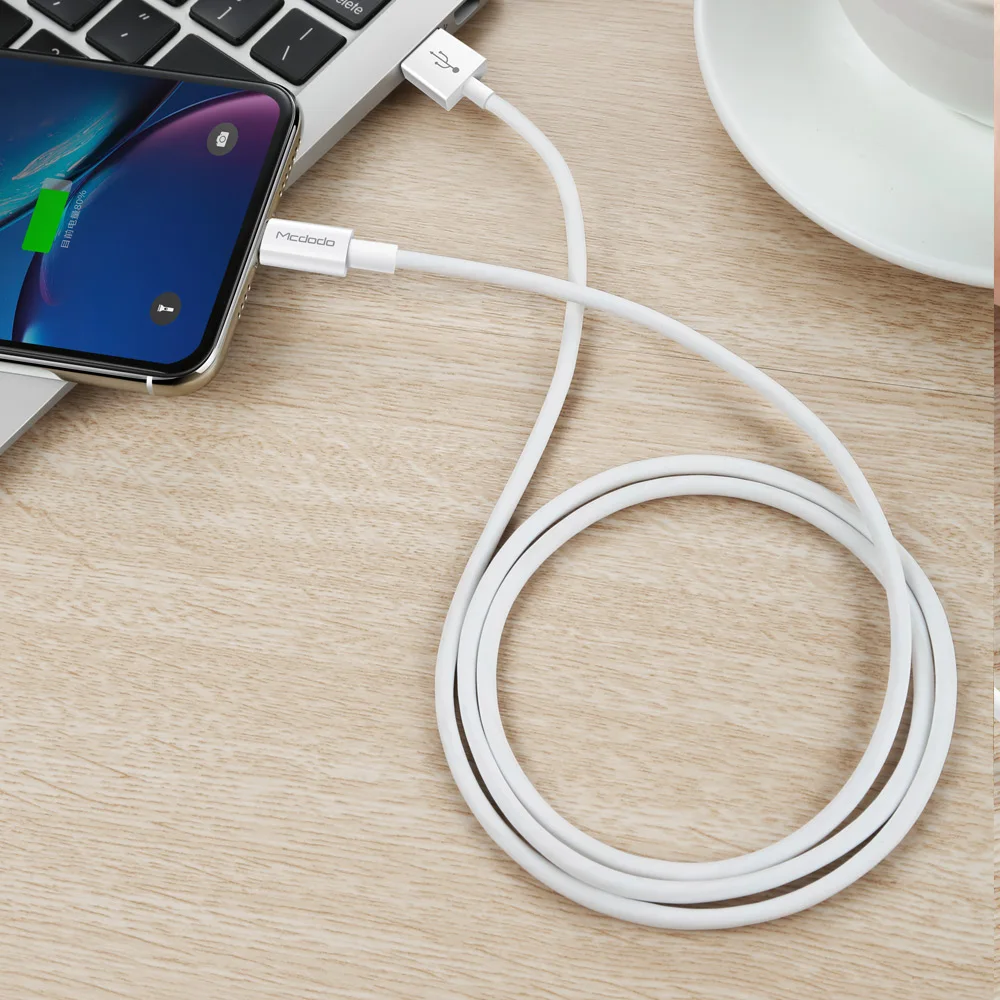 Mcdodo USB кабель 2A для Lightning iPhone X XS Max XR 8 7 провод для быстрого заряда шнур IOS 13 кабель для зарядки телефона для iPad iPod - Цвет: White