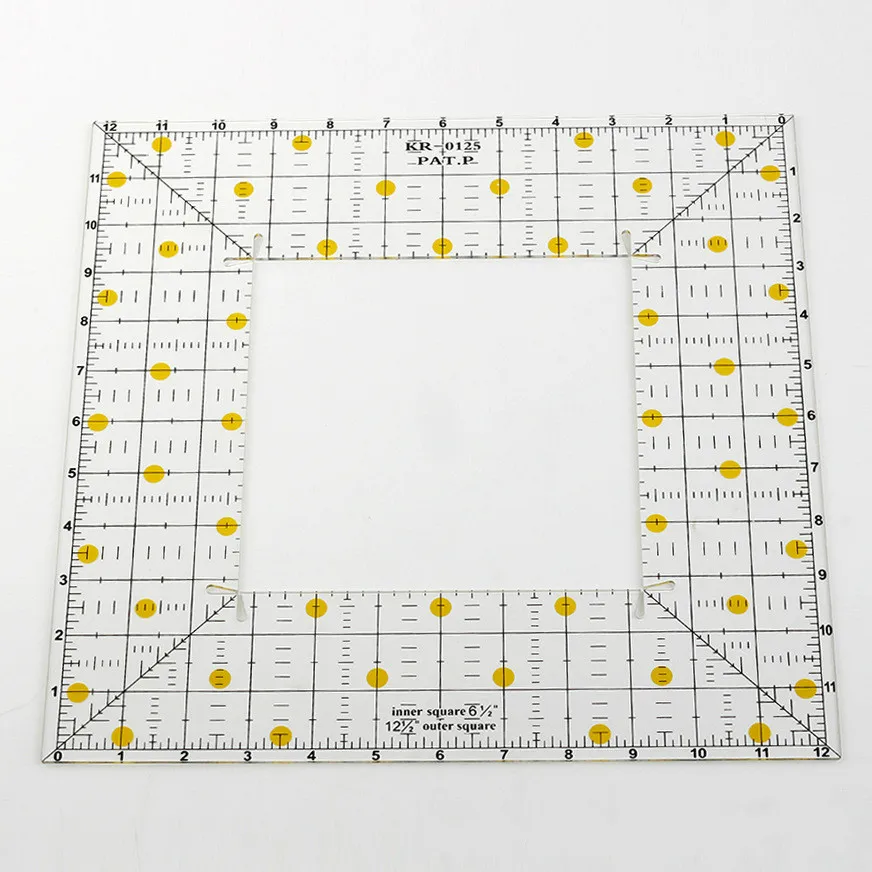 12/6 Intches Transparent Quilting Sewing Patchwork Ruler Cutting Tools