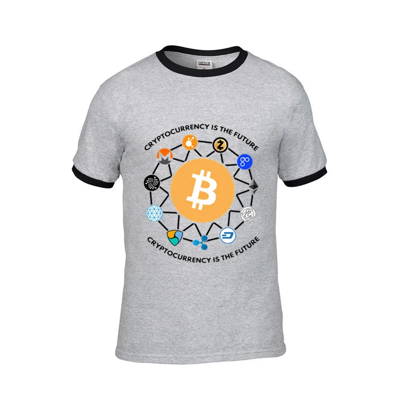 Cryptocurrency Bitcoin T-Shirt Men's Litecoin Dash Zcash Ethereum Monero Short Sleeve O-neck Cotton Male T Shirt Clothes tshirt Cryptocurrency Bitcoin T-Shirt Men's Litecoin Dash Zcash Ethereum Monero Short Sleeve O-neck Cotton Male T Shirt Clothes tshirt
