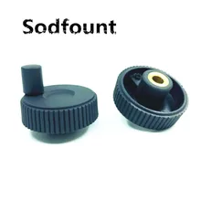 1 шт. ЧПУ 3d принтер маховик сетчатый маленький маховик вертикальные линии пластиковые текстурированные ручки M8 M10