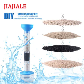 

New DIY science education water purification kit green technology filter children's experimental toys Unisex