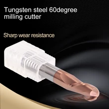 1PCS Cnc Tools Cutting HRC60 2 Flute Milling Machining Sprial Bit Ball Nose End Mill Tungsten Steel Milling Cutter High quality 1PCS Cnc Tools Cutting HRC60 2 Flute Milling Machining Sprial Bit Ball Nose End Mill Tungsten Steel Milling Cutter High quality
