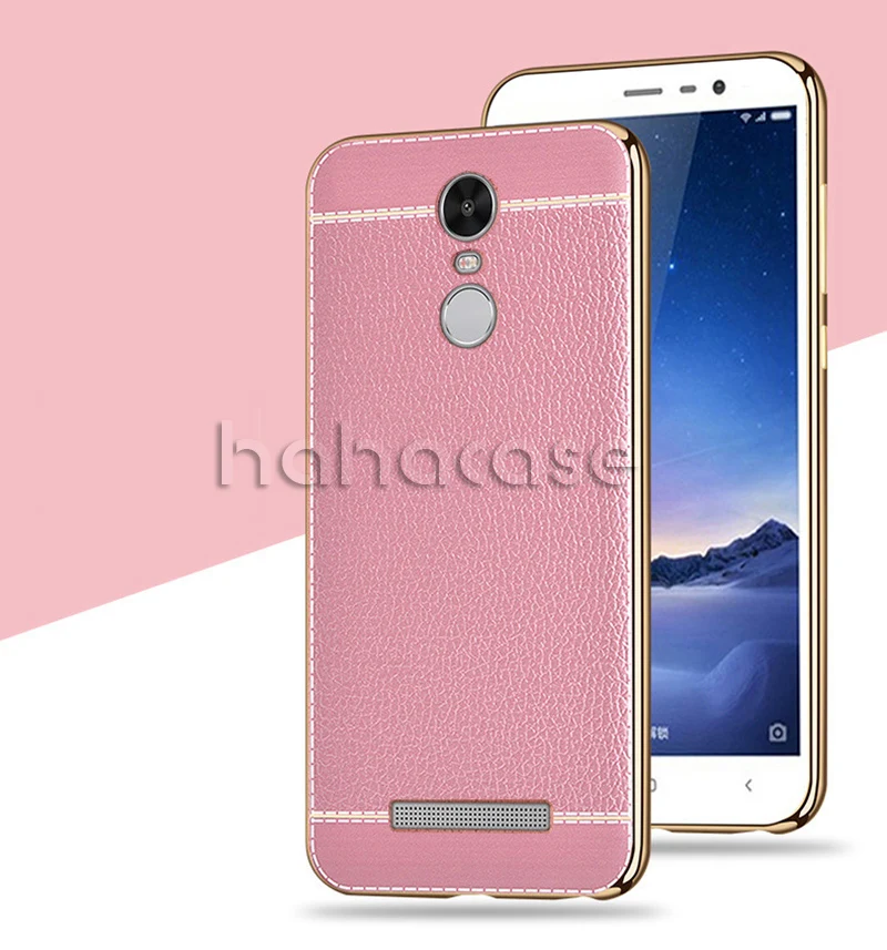 Clearance 500pcs Lichee Pattern PU Leather Case For Xiaomi 6 5 5S Plus Note 2 3 Redmi 4A 4X Note 4 Phone Case Plating Ultra Slim TPU Cover 17