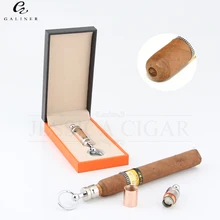 GALINER съемный сигары удар металла сигары резак Дырокол 2 размера гильотина для сигары COHIBA с кольцом для ключей подарочная коробка