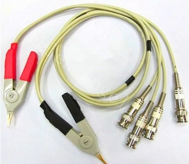

NEW 1 Set Kelvin Clip for LCR Meter with 4 BNC Test Wires