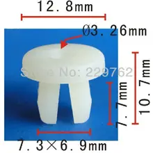 100 шт. фара дверь решетка радиатора гайка для GM 1355003 для Buick 1964-на авто Пластик застежка клипы