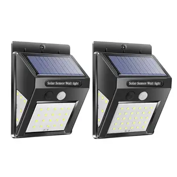 

30/40LED Solar PIR Motion Sensor Wall Lamp Waterproof Garden Security Light Garden Light Decoration Fence Stair Pathway