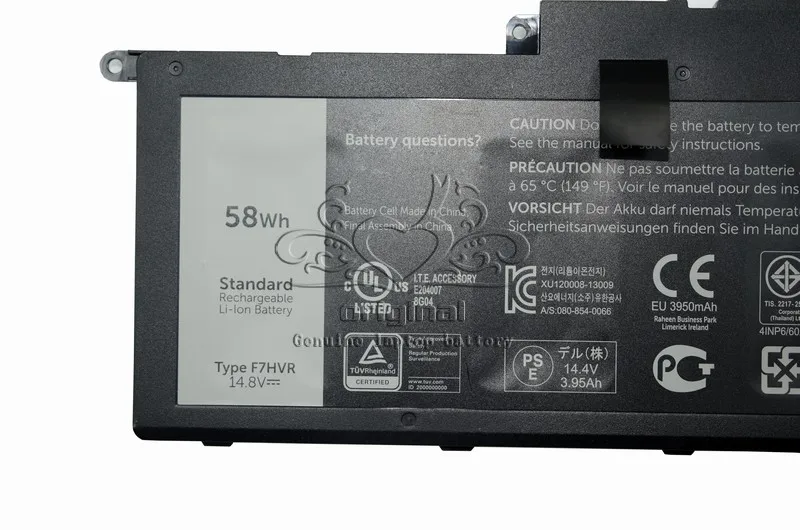 JIGU F7HVR Оригинальный аккумулятор для ноутбука Dell INS15BD Ins17HD Inspiron 14 15 15r 5545 17 7000 7437 7537