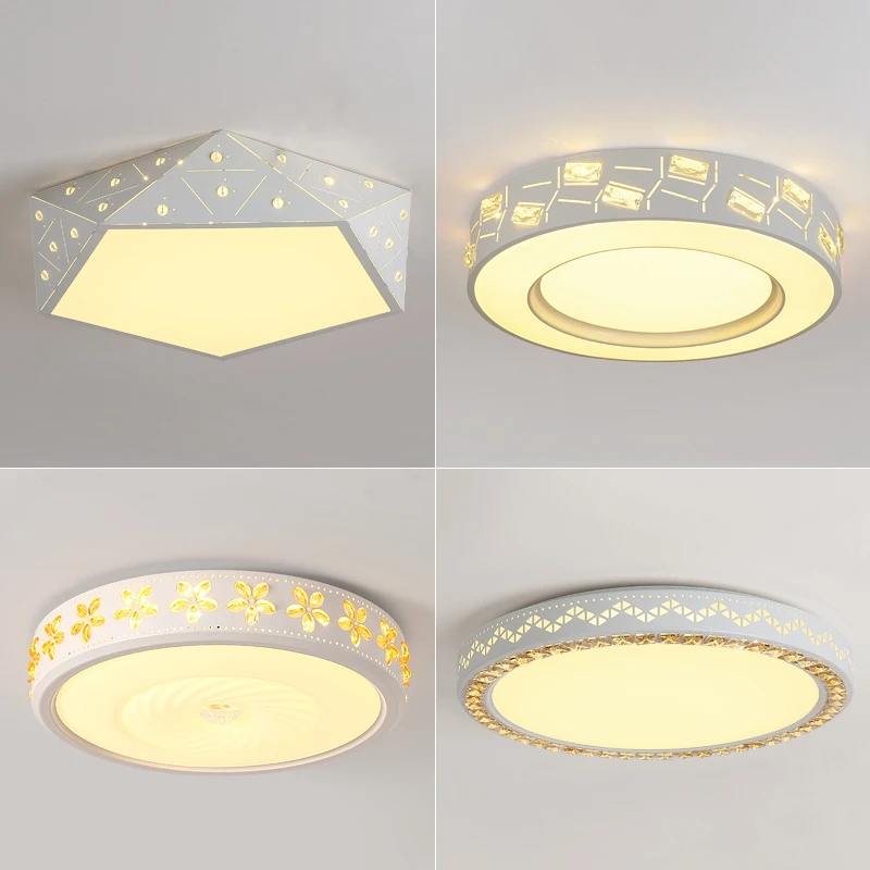 

Modern LED ceiling light white Round simple decoration fixtures study dining room balcony bedroom living room ceiling lamp