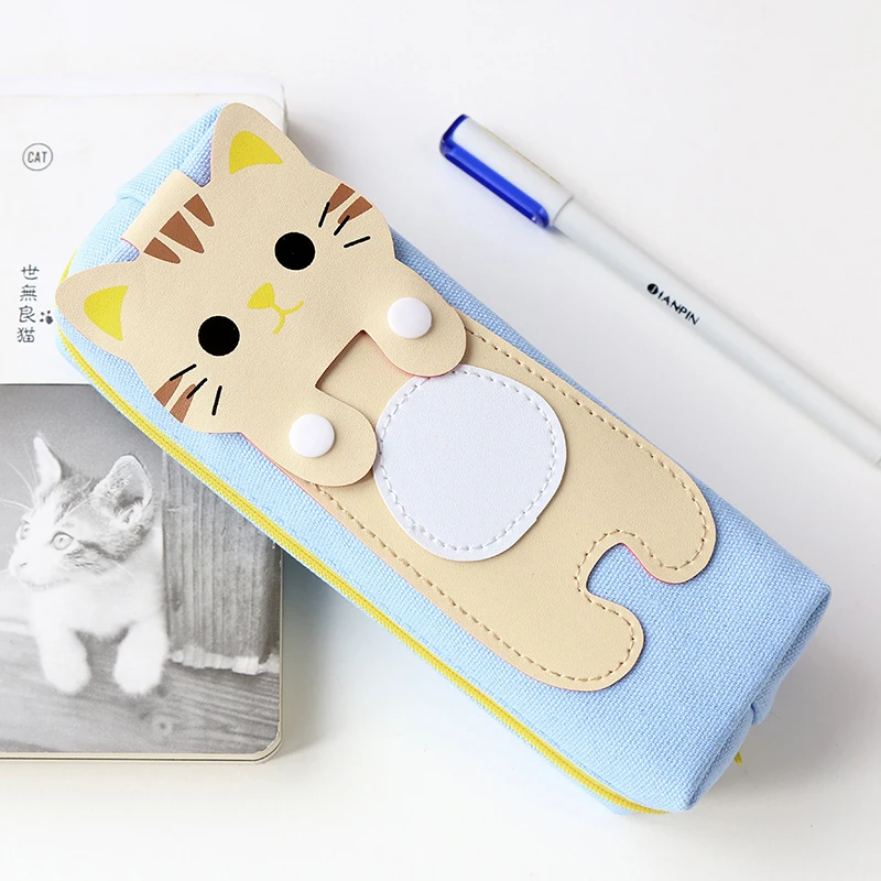 Чехол для карандаша Kawaii кошки чехол карандашей канцелярские принадлежности