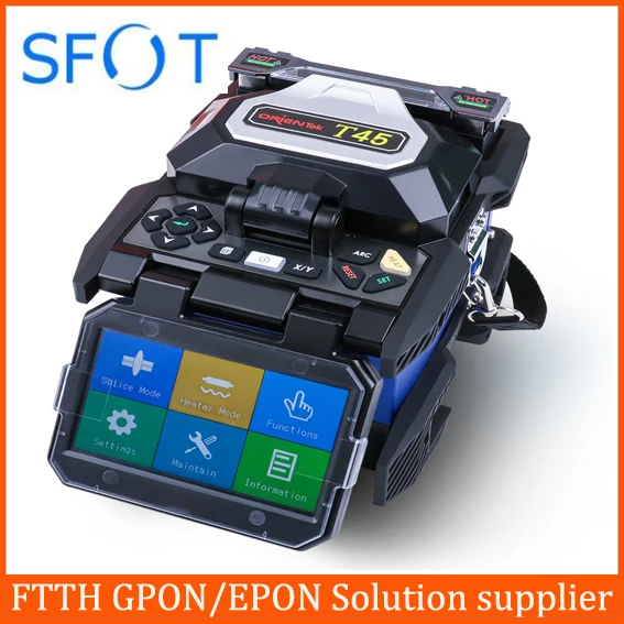 

T45 Splicing Machine, Fusion Splicer with Fiber Cleaver and Stripper and Splicer Kit