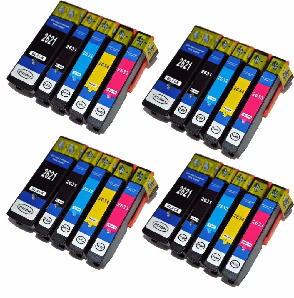 20 Ink Cartridges (Set) for Epson Expression XP-520 XP-610 XP-625 XP-720 XP-820