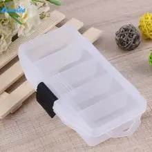 5 отсеков прозрачный пластиковый ящик для хранения рыболовных снастей коробки для ловли нахлыстом приманка ложка крюк разъем для приманки Чехол Коробка для снастей