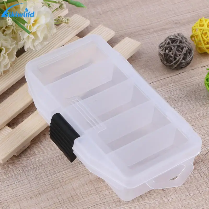 

5 Compartments Transparent Plastic Storage Box Fishing Tackle Boxes Fly Fishing Lure Spoon Hook Bait Connector Case Tackle Box