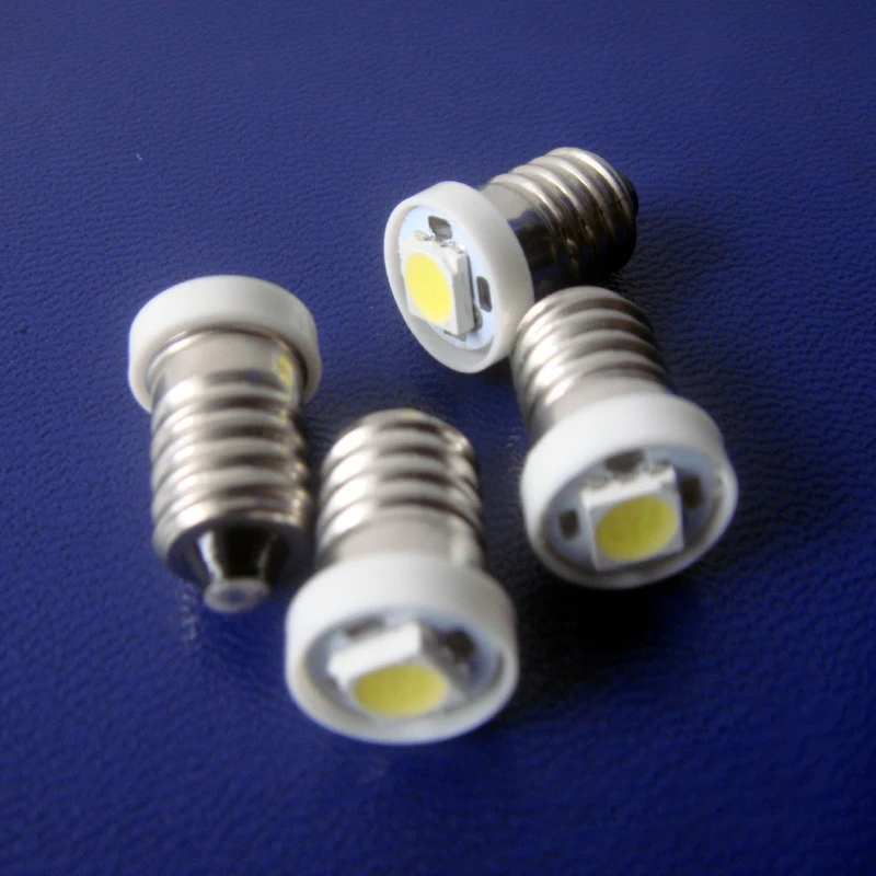 

DC12V 12V E10 Led Bulb 6V LED Lamp White Warning Signal Bulb 3V 6v 12V Small Light Bulbs Physical Experiment Indicator