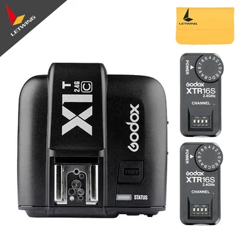 

2x Godox XTR-16S Wireless 2.4G Power Control Flash Receivers + X1T-C TTL Wireless Transmitter For V850 V860C V860N Flash