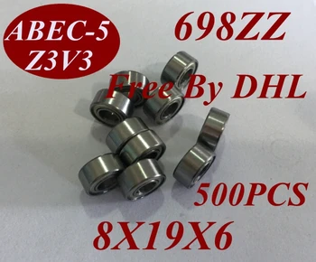 

500Pcs 698Z 698ZZ 698 ZZ 698-Z 698-ZZ 8X19X6 MM 8*19*6 MM Miniature roller shaft motor deep groove Ball Bearing tools