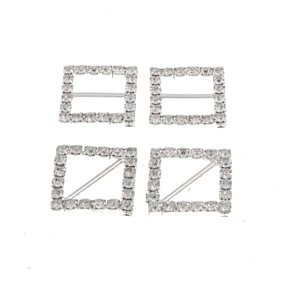 EMBELLISHMENTS ~ Pearl & Diamante Buckles ~ Crystal Craft Gems for Ribbon