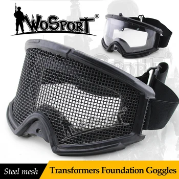 

WoSporT Tactical Transformers Foundation Goggles Military Army CS Field Equipment Steel Mesh Men's Tactical Eyeshield Goggle