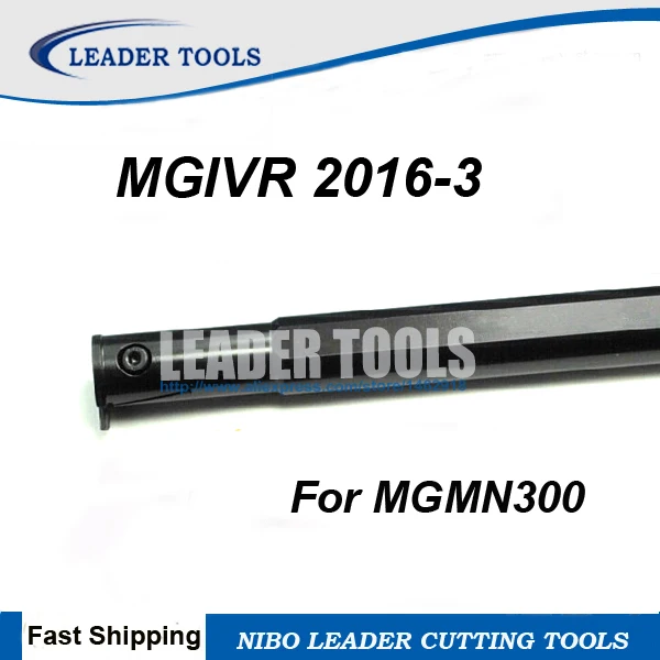 

MGIVR 2016-3 CNC Internal Grooving Lathe Tool Holder, 3.0mm Width Grooving & Parting Cutting Tool Holder For MGMN300 Inserts