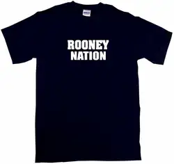 Rooney Nation Мужская футболка выберите размер и цвет Small-6XLTops оптовая продажа футболка на заказ Environtal печатных дешевые оптом