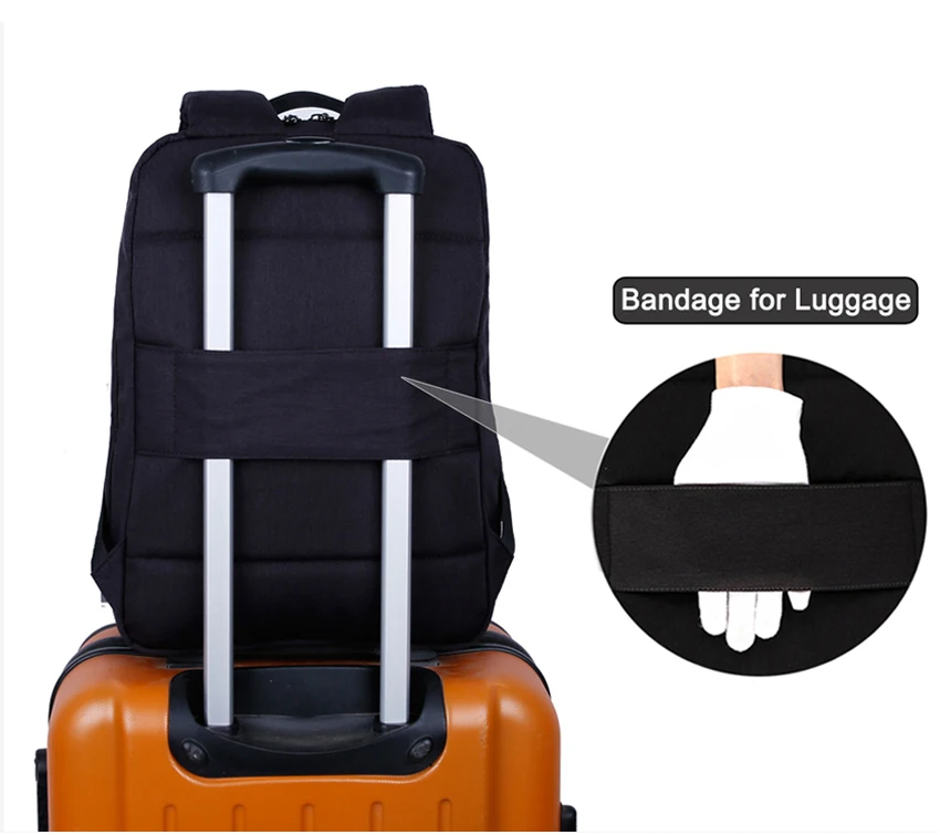 XQXA мужской рюкзак для ноутбука 15,6 17,3 дюймов Противоугонный usb зарядка рюкзак для путешествий для мужчин Casaul Рюкзак Mochila черный