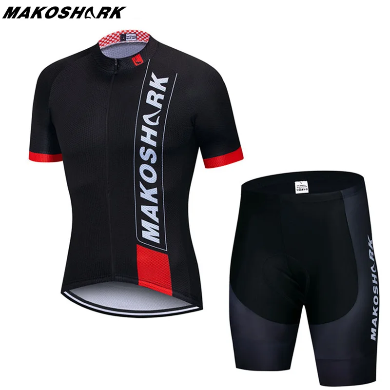 MAKOSHARK Pro одежда для велоспорта, велосипедные Джерси, форма, летние мужские велосипедные Джерси, набор, шоссейные велосипедные майки, костюм для езды на горном велосипеде - Цвет: 1