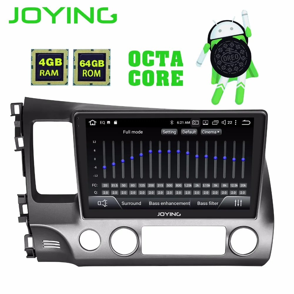 

10.1"Octa Core 2Din Android 8.1 Car Radio Stereo GPS Navigation Head Unit For Honda Civic 2006-2011 WIFI Bluetooth FM Player DSP