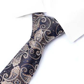 

2019 Fashion New Men's Casual Business Flower Tie / Man's Personality Printing Groom Wedding Tie