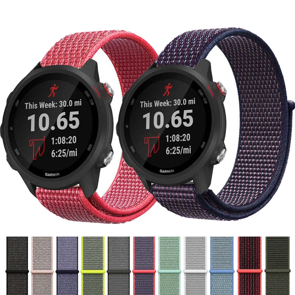 Нейлоновый ремешок для Garmin Vivoactive3, ремешок Garmin Forerunner 645/245, сменный ремешок для часов, быстросъемный ремень для браслета