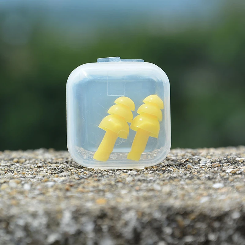 Children/Adult Swimming Ear Clips Soft Silicone Children Swimming Ear Clips Water Sports Wear Accessories Swimming Ear Clips Box