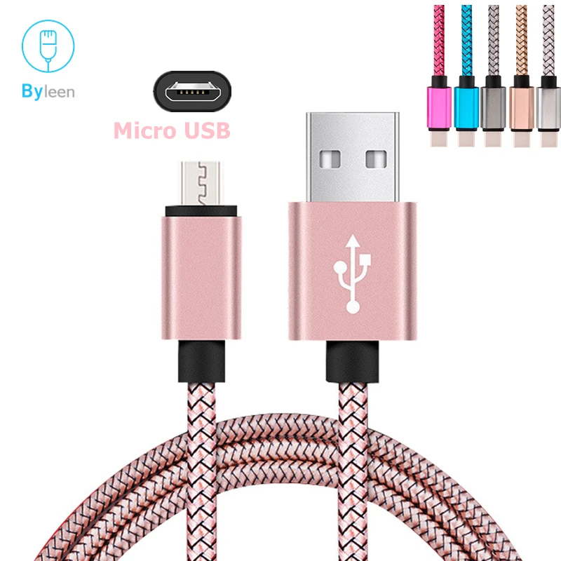 Быстрое зарядное устройство Byleen Micro USB для Samsung Galaxy S7 S6 S4 S3 Линия синхронизации