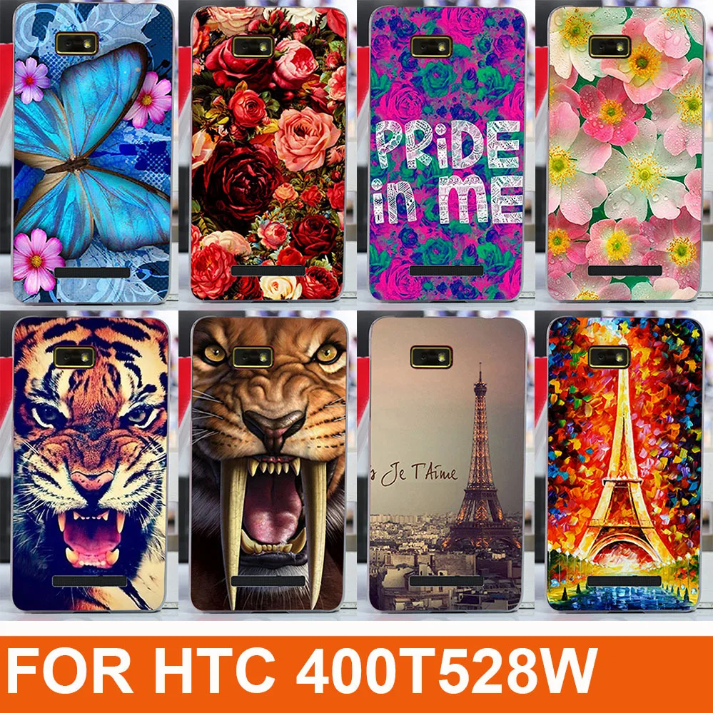 Популярный чехол с 14 рисунками для HTC Desire 400 T528W One SU Dual SIM/цветной сделай сам |