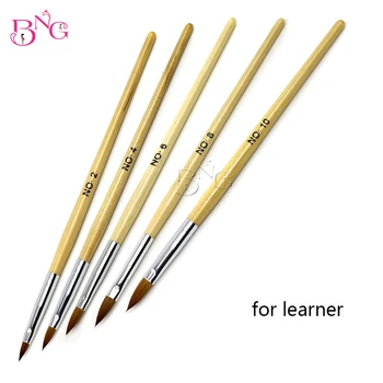 

#2#4#6#8#10 Nail Art Crystal Wooden Brush UV Gel Builder Painting Dotting Pen Carving Tips Manicure Salon Tools