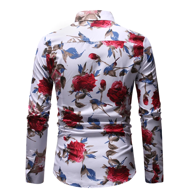 camisas con flores para hombre