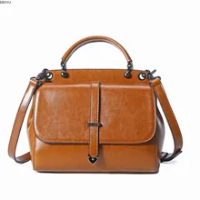 EBOYU натуральная кожа кошельки и сумки для женщин мини сумка через плечо винтажная сумка-портфель#2626