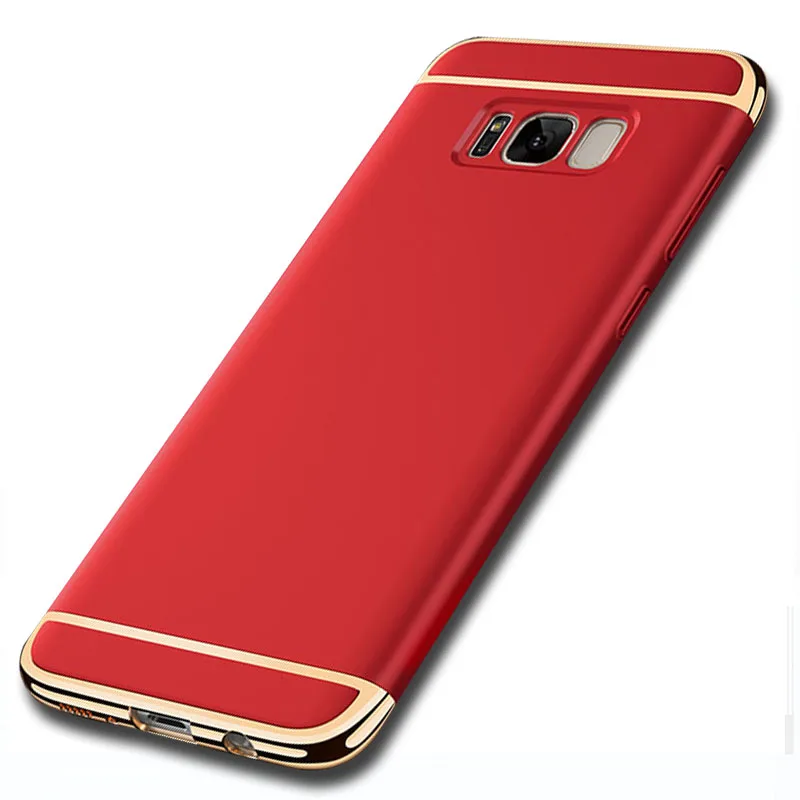 YueTuo Роскошный чехол 3 в 1 для Samsung Galaxy S8 plus S 8 S8plus Оригинальный ультратонкий матовый