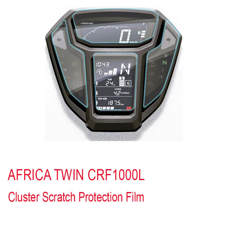 

for HONDA CRF1000L CRF 1000L Africa Twin 2016 Dashboard Instrument Film Cluster Zero Speedometer Cover Screen Saver Protector