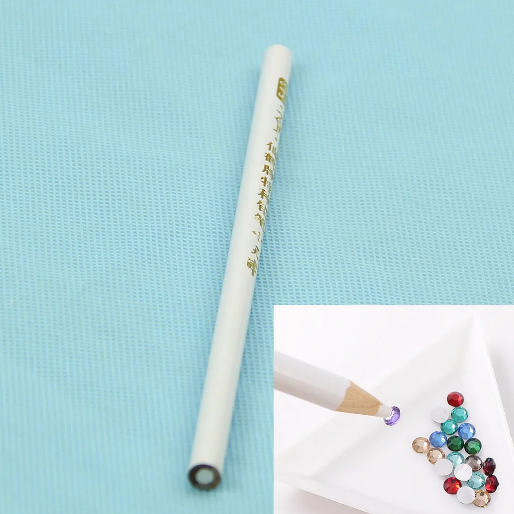 

Lot Nail Art Rhinestones Gems Picking Crystal Tool Wax Pencil Pen Picker Hot New