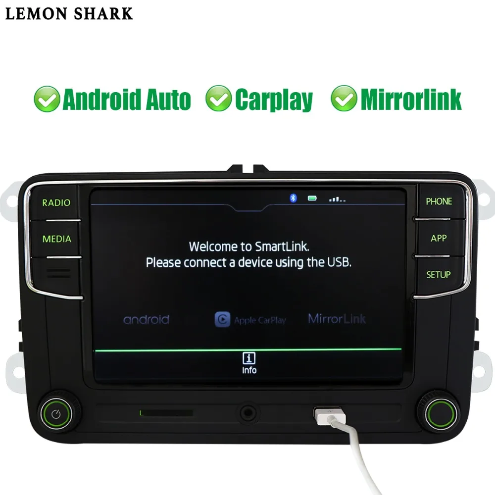 Зеленый Android Авто Carplay Noname RCD330G RCD330 плюс Зеленая кнопка автомобиля радио 6RD 035 187B для Skoda Octavia Fabia Superb Yeti