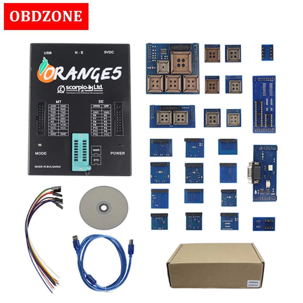 OEM Orange5 профессиональное программирующее устройство Orange 5 с полными адаптерами и