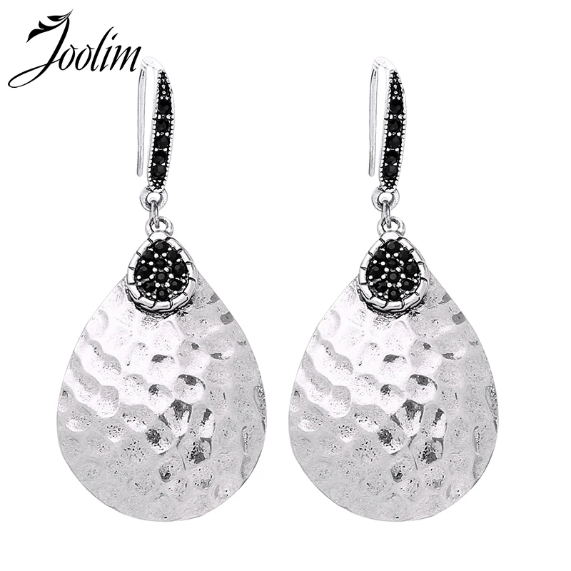 

Joolim Jewelry Wholesale/Retro Silver Waterdrop Earrings for Women 2019 Jewelry