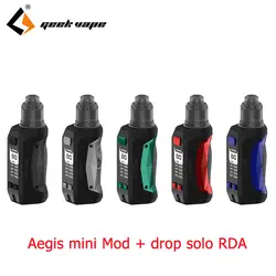 Оригинальный Geekvape Aegis Mini kit 80 Вт мод с каплей solo RDA 2200 мАч встроенный аккумулятор электронная сигарета комплект VS aegis legend