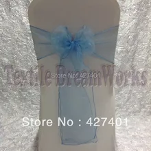 Новые продукты в августе-небесно-голубая органза лента для свадьбы события и вечерние украшения